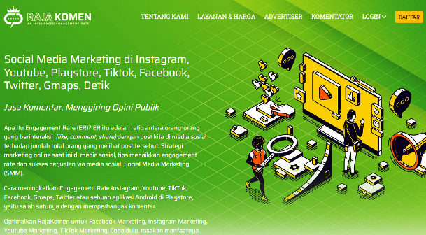 Raja Komen Jasa Social Media Marketing